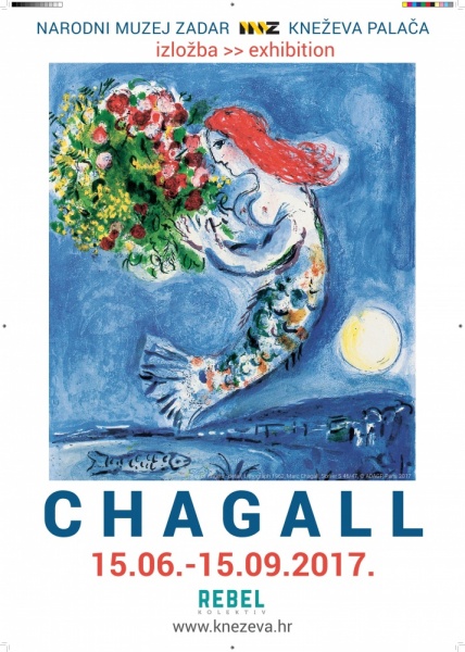 Zadarsko ljetno umjetničko slavlje: "Marc Chagall: S onu stranu boje"  u Kneževoj palači