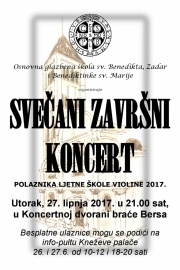 SVEČANI ZAVRŠNI KONCERT POLAZNIKA LJETNE ŠKOLE VIOLINE