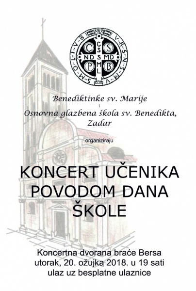 Koncert učenika O.g.š. sv. Benedikta