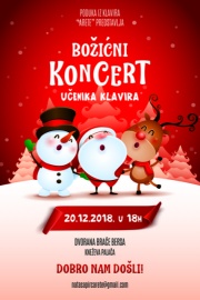 Božićni koncert polaznika "Arete" poduke iz klavira