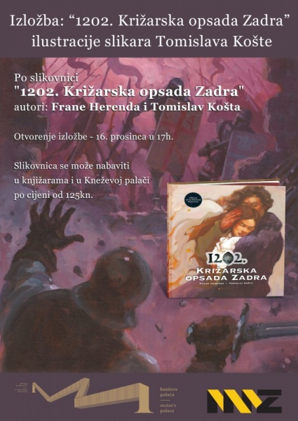 IZLOŽBA ILUSTRACIJA I SLIKOVNICA „1202. KRIŽARSKA OPSADA ZADRA“